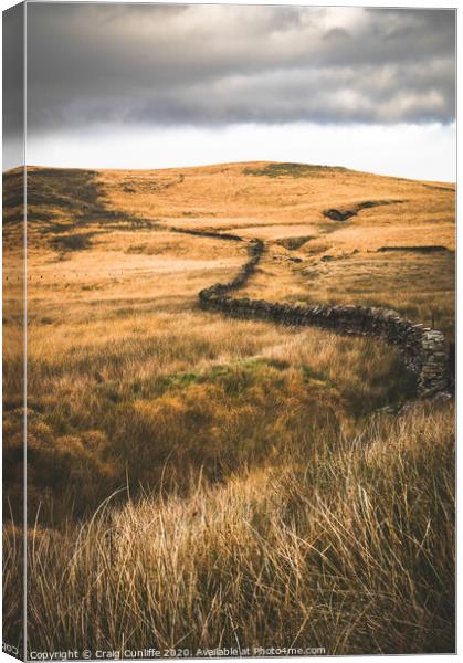 Incoming - Darwen Moor Canvas Print by Craig Cunliffe