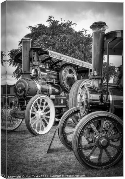 Foremost Traction Engine Canvas Print by Alan Taylor