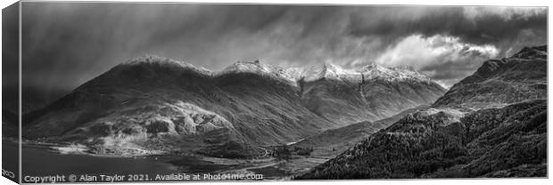 Ault a' Chruinn in the Scottish Highlands Canvas Print by Alan Taylor