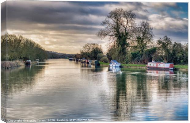 Just Boating! Gloucester and Sharpness Canal Canvas Print by Tracey Turner