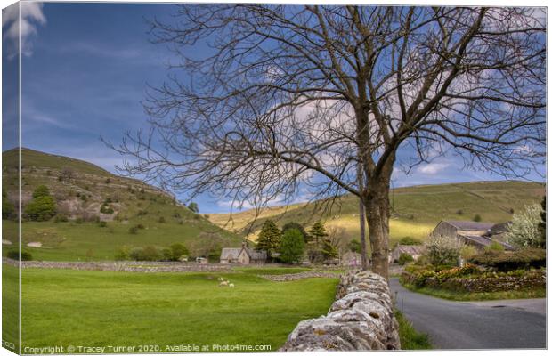 Buckden Village, Yorkshire Dales Canvas Print by Tracey Turner
