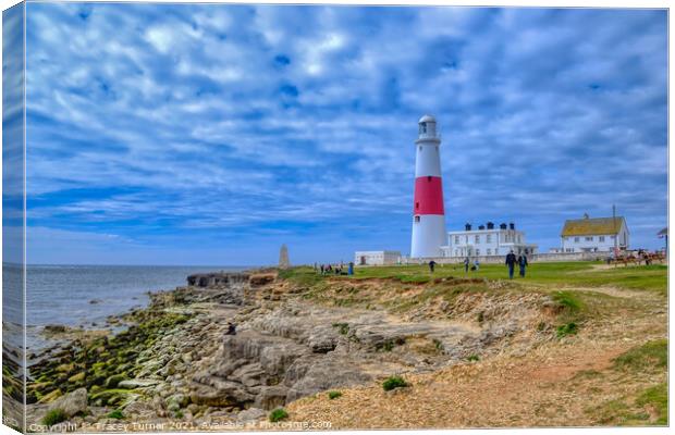 Portland Bill Lighthouse Canvas Print by Tracey Turner