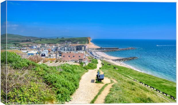 Bridport and West Bay Canvas Print by Tracey Turner