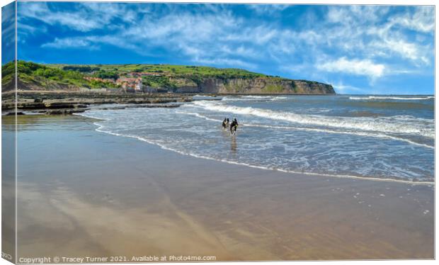 Robin Hood's Bay Canvas Print by Tracey Turner