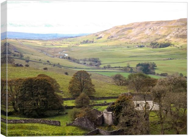 Yorkshire Dales Farmhouse Canvas Print by Jim Day