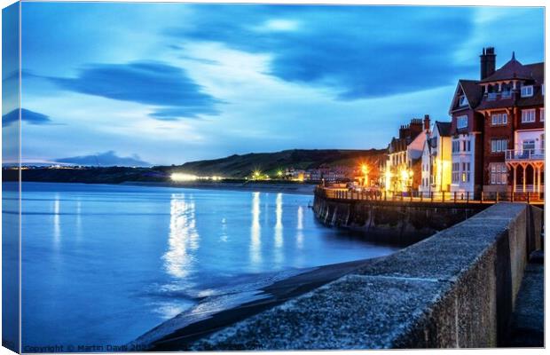 Sandsend before Sunrise Canvas Print by Martin Davis