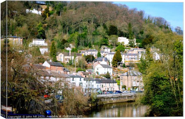 Matlock Bath in the Peak District in Derbyshire, UK. Canvas Print by john hill