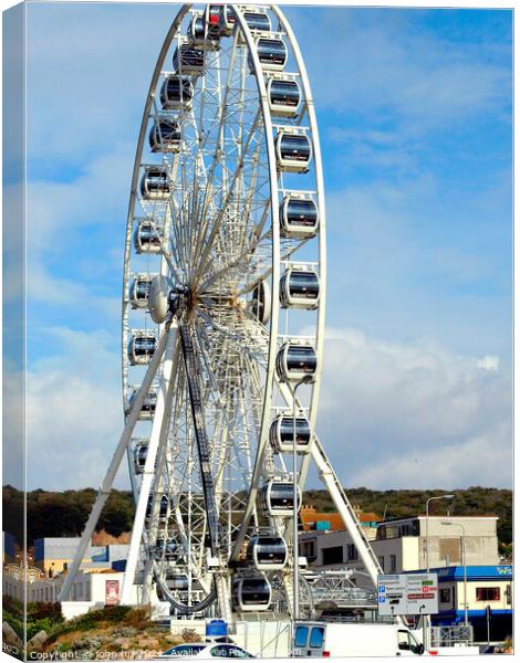 The Weston Wheel, Weston-Super-Mare. Canvas Print by john hill