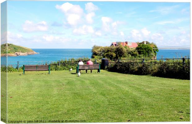 Killacourt green , Newquay, Cornwall. Canvas Print by john hill