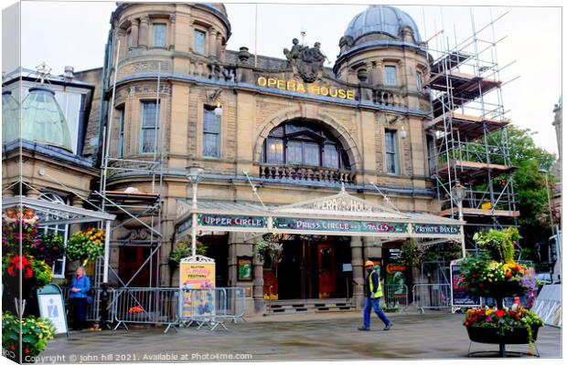 Opera house, Buxton, Derbyshire. Canvas Print by john hill