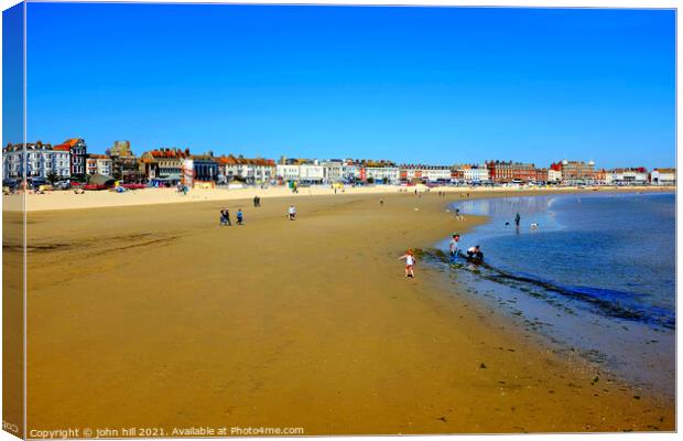 Weymouth sands, Dorset, UK. Canvas Print by john hill