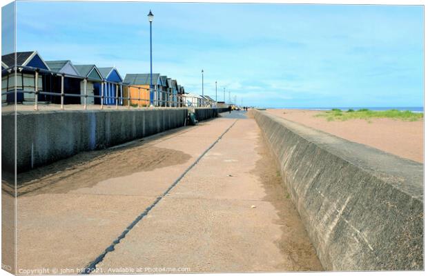 Promenade, Sutton on Sea, Lincolnshire. Canvas Print by john hill