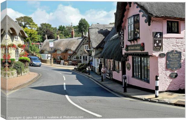 Beautiful old village, Shanklin, Isle of Wight, UK. Canvas Print by john hill