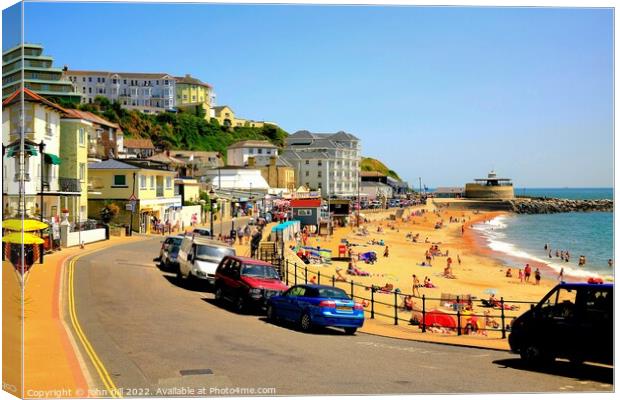 Ventnor seafront, Isle of Wight. Canvas Print by john hill