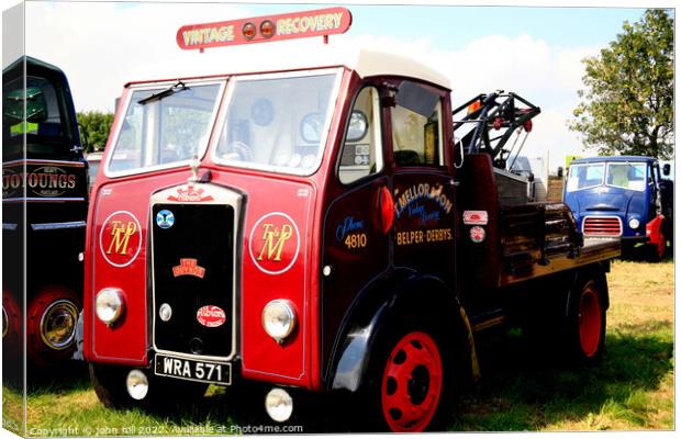 Vintage Albion breakdown truck Canvas Print by john hill