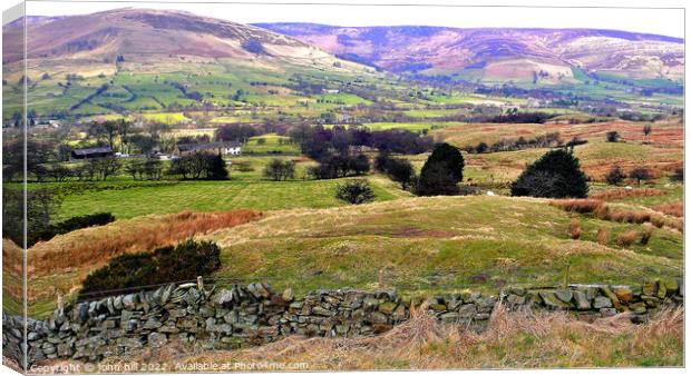 Hope Valley, Bamford, Derbyshire, UK. Canvas Print by john hill