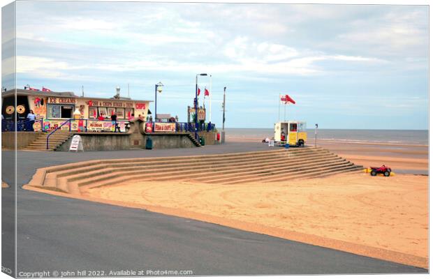 Seaside food at Mablethorpe. Canvas Print by john hill