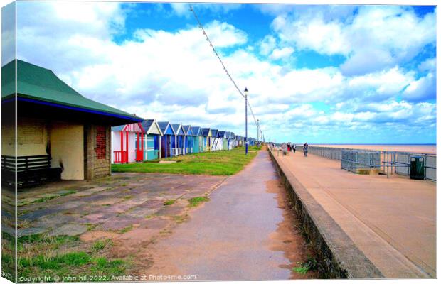 Promenade at Sutton on Sea. Canvas Print by john hill