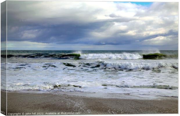 Stormy sea. Canvas Print by john hill