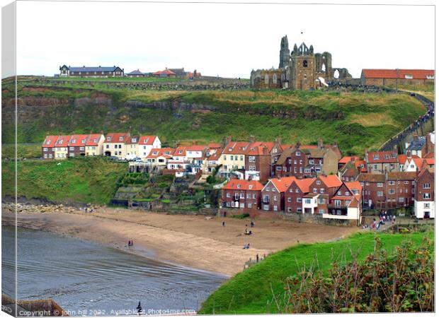 Old Whitby, Yorkshire. Canvas Print by john hill