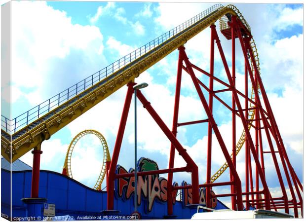 Fantasy Island, Ingoldmells, Skegness.  Canvas Print by john hill