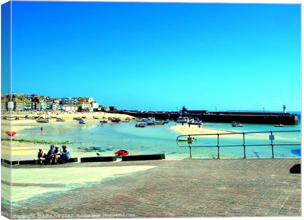 St. Ives, Cornwall. Canvas Print by john hill