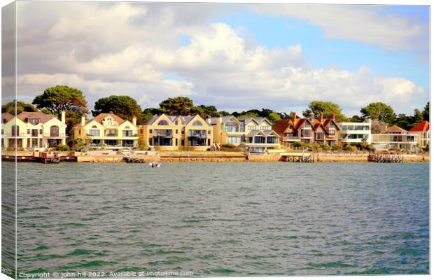 Sandbanks, Poole, Dorset. Canvas Print by john hill