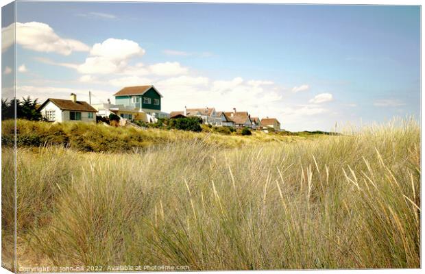 Coast property at Anderby creek, Lincolnshire Canvas Print by john hill