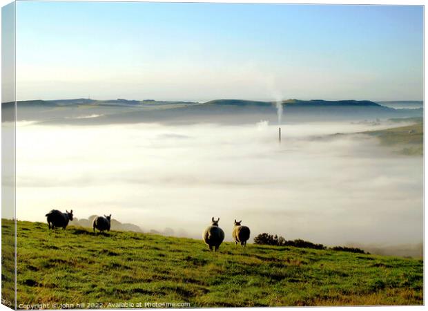 Mystical Morning in Hope Valley Canvas Print by john hill