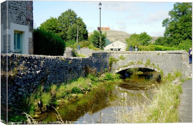 Castleton and Mam Tor Derbyshire Canvas Print by john hill