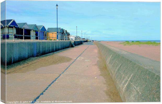 Promenade, Sutton on Sea, Lincolnshire. Canvas Print by john hill