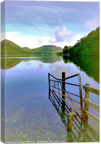 Buttermere lake, Cumbria, UK. Canvas Print by john hill