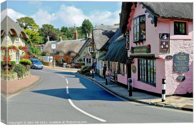 Beautiful old village, Shanklin, Isle of Wight, UK. Canvas Print by john hill