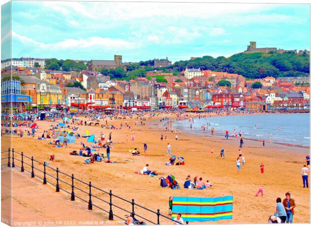 Scarborough, North Yorkshire. Canvas Print by john hill