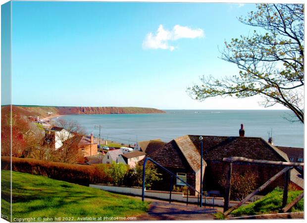 Filey Bay North Yorkshire Canvas Print by john hill