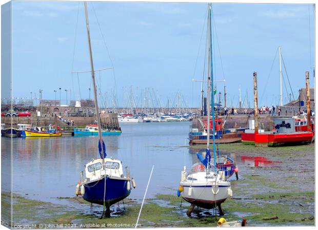 Harbour Brixham, Devon. Canvas Print by john hill