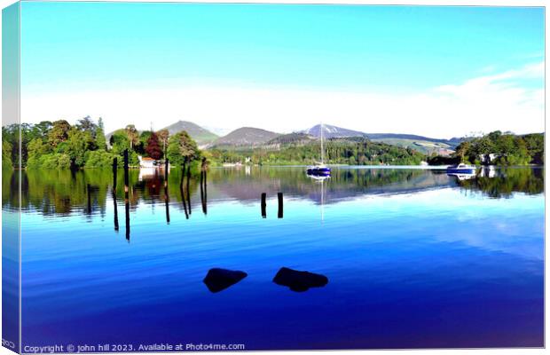 The beauty of Derwentwater Canvas Print by john hill