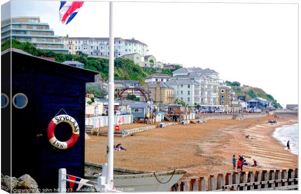 Ventnor beach on the Isle of Wight. Canvas Print by john hill