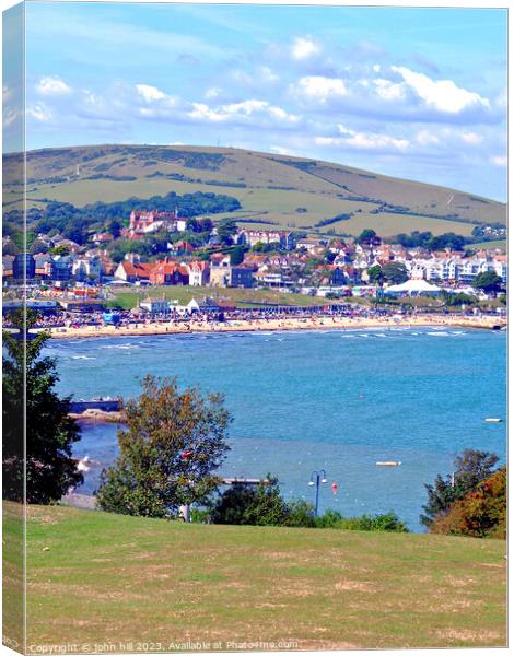 Serenity of Swanage Canvas Print by john hill