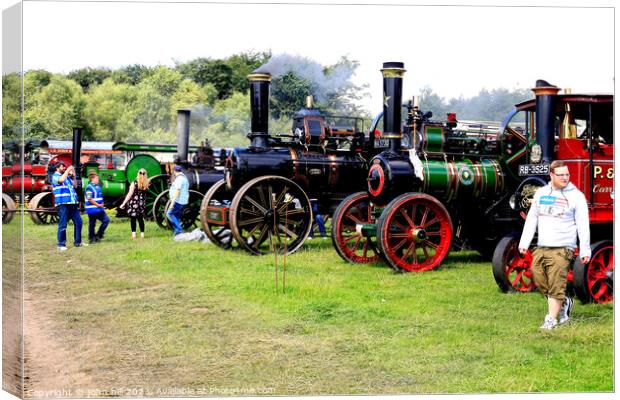 Vintage Steam Rally in Derbyshire Canvas Print by john hill
