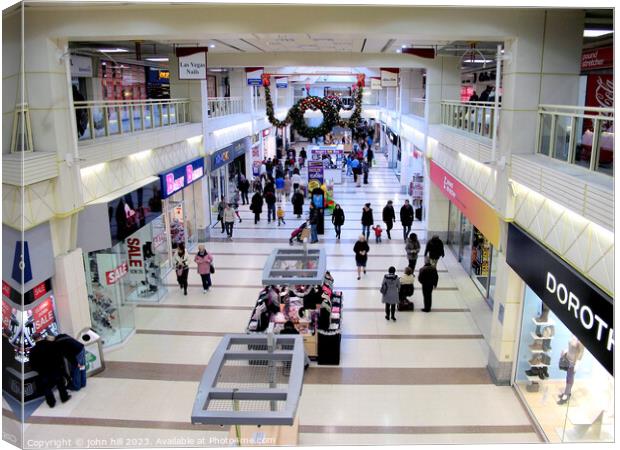 Broadmarsh centre, Nottingham. Canvas Print by john hill