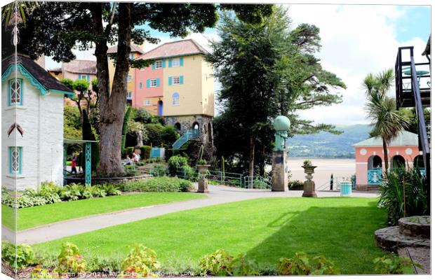 Portmeirion in Wales. Canvas Print by john hill