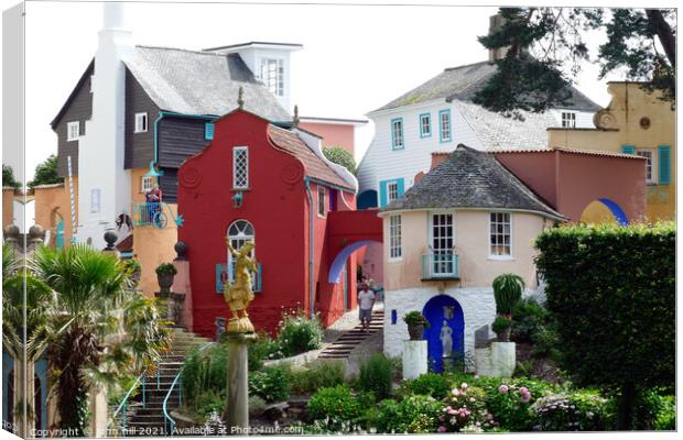 Portmeirion village in Wales. Canvas Print by john hill