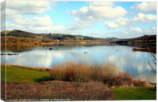 Carsington Water in Derbyshire Canvas Print by john hill