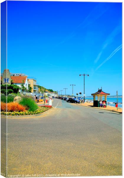 Esplanade at Shanklin. Canvas Print by john hill