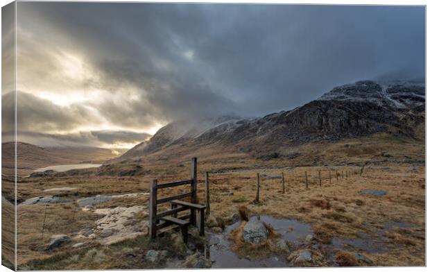 Tryfan and the Ogwen Valley Canvas Print by Martin Noakes
