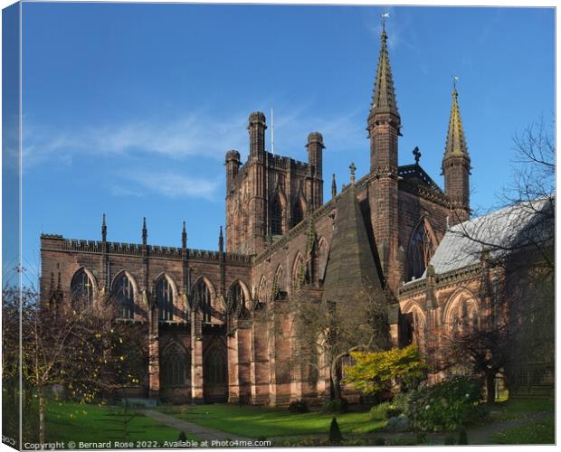 Chester Cathedral Canvas Print by Bernard Rose Photography