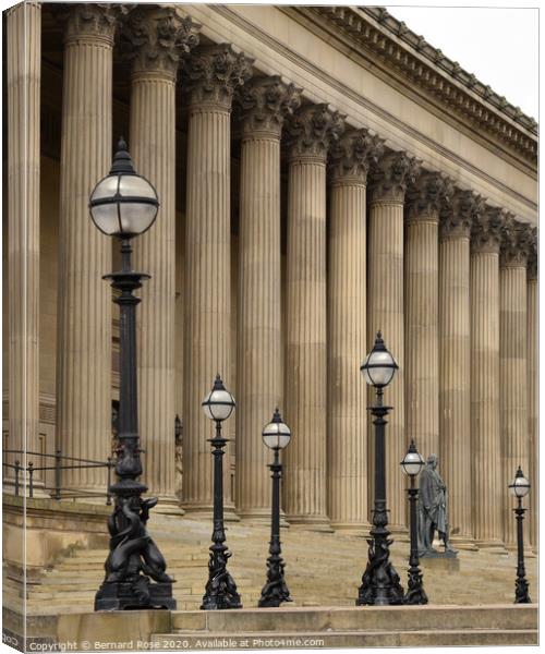 St George's Hall in Liverpool Canvas Print by Bernard Rose Photography