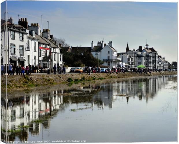 Parkgate High Tide Canvas Print by Bernard Rose Photography