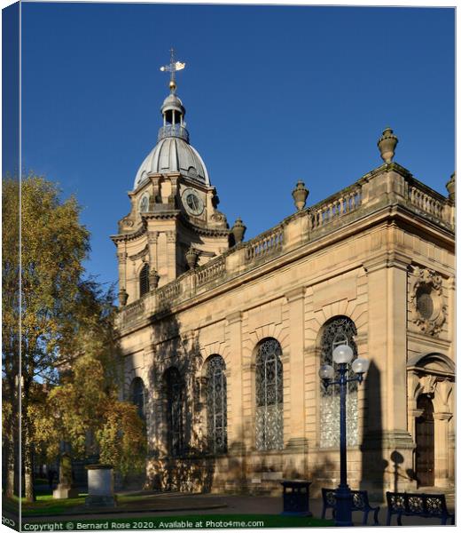 Birmingham Cathedral St Philips Canvas Print by Bernard Rose Photography
